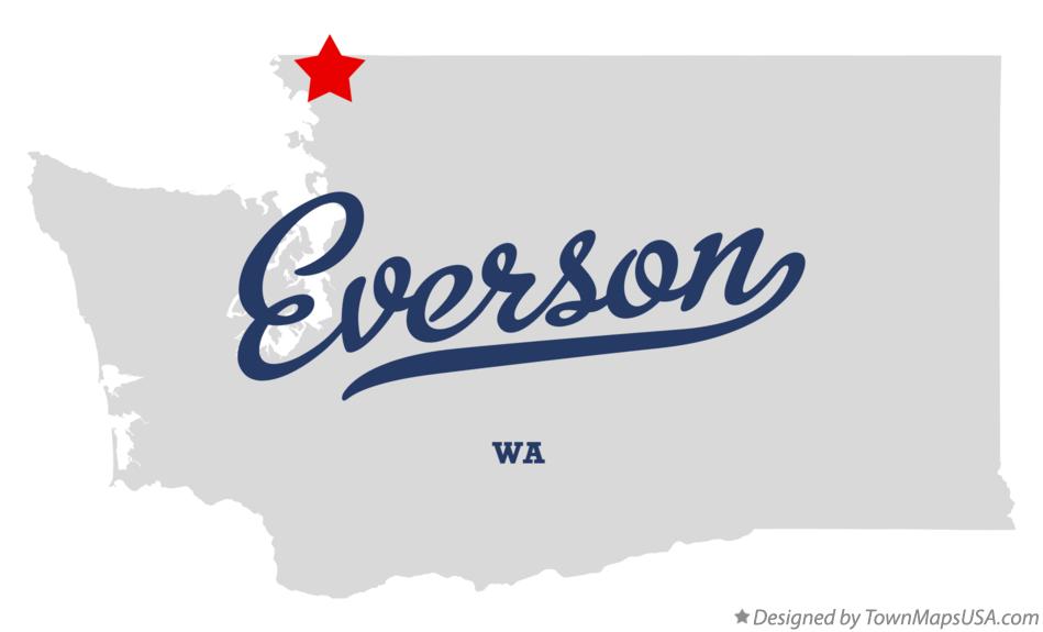 Map of Everson Washington WA