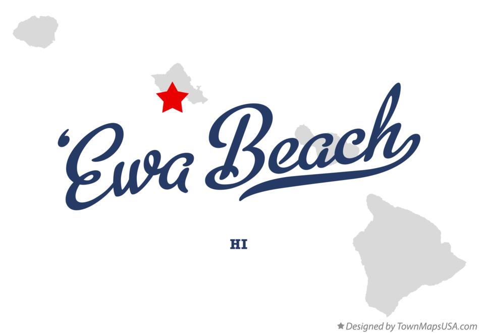 Map of ‘Ewa Beach Hawaii HI