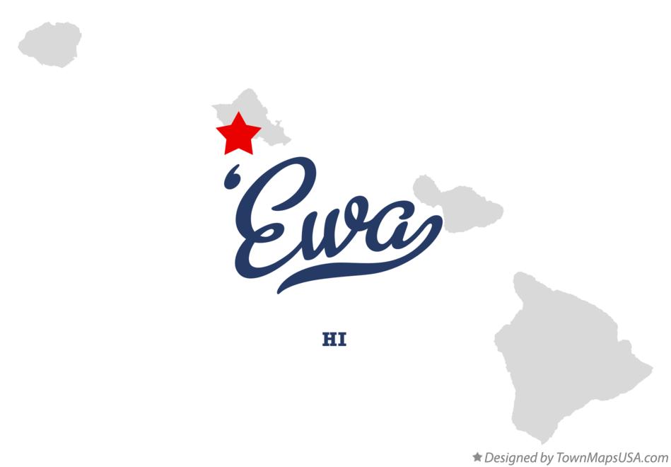 Map of ‘Ewa Hawaii HI