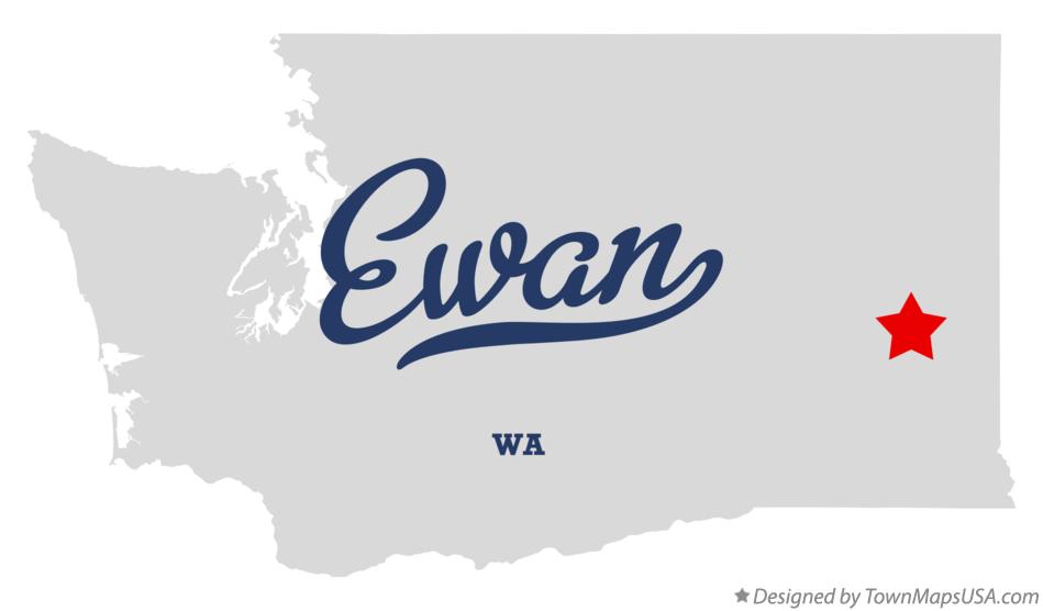 Map of Ewan Washington WA