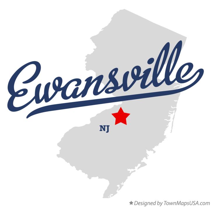 Map of Ewansville New Jersey NJ