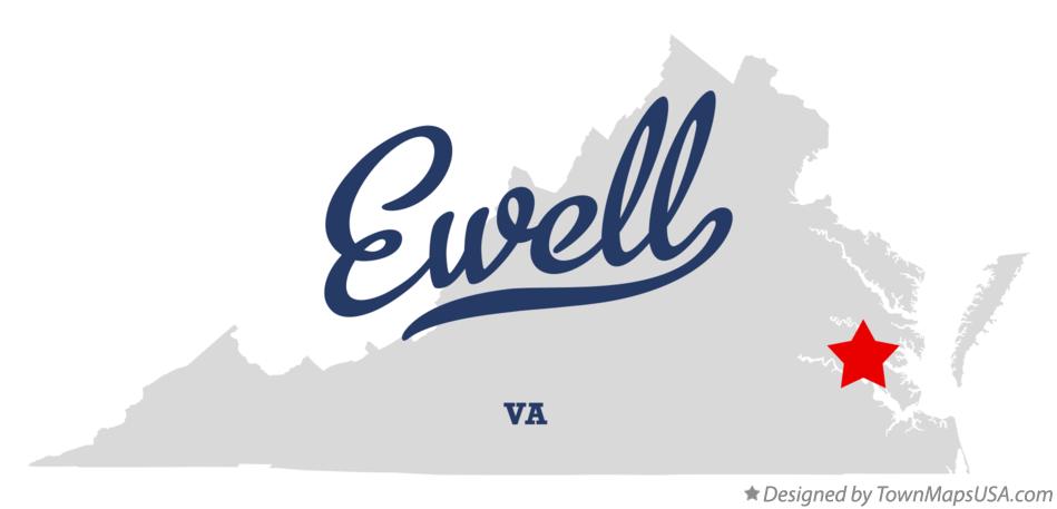 Map of Ewell Virginia VA