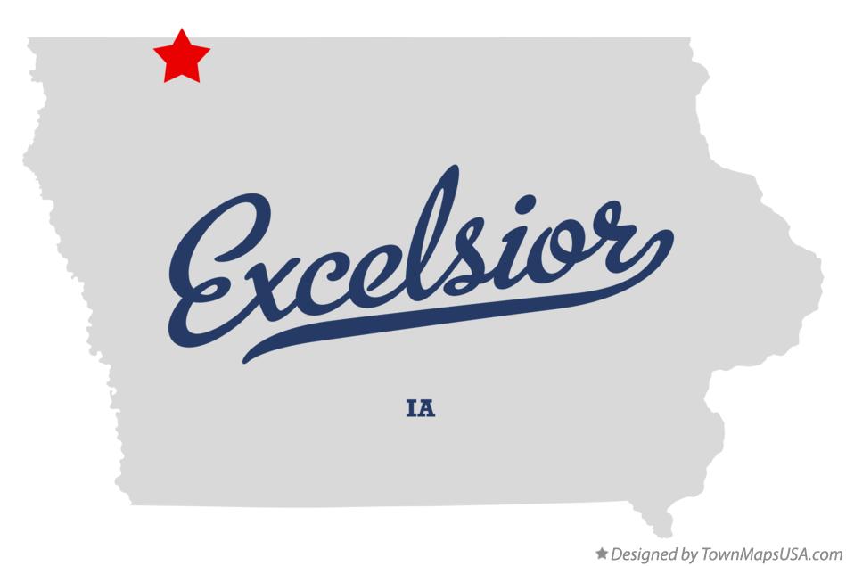 Map of Excelsior Iowa IA