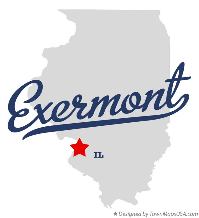 Map of Exermont Illinois IL
