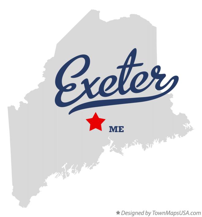Map of Exeter Maine ME