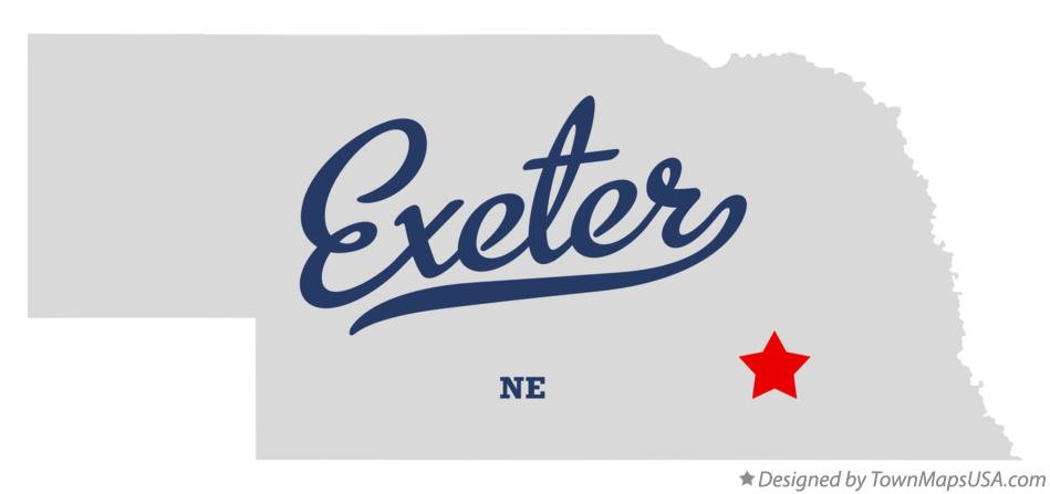 Map of Exeter Nebraska NE