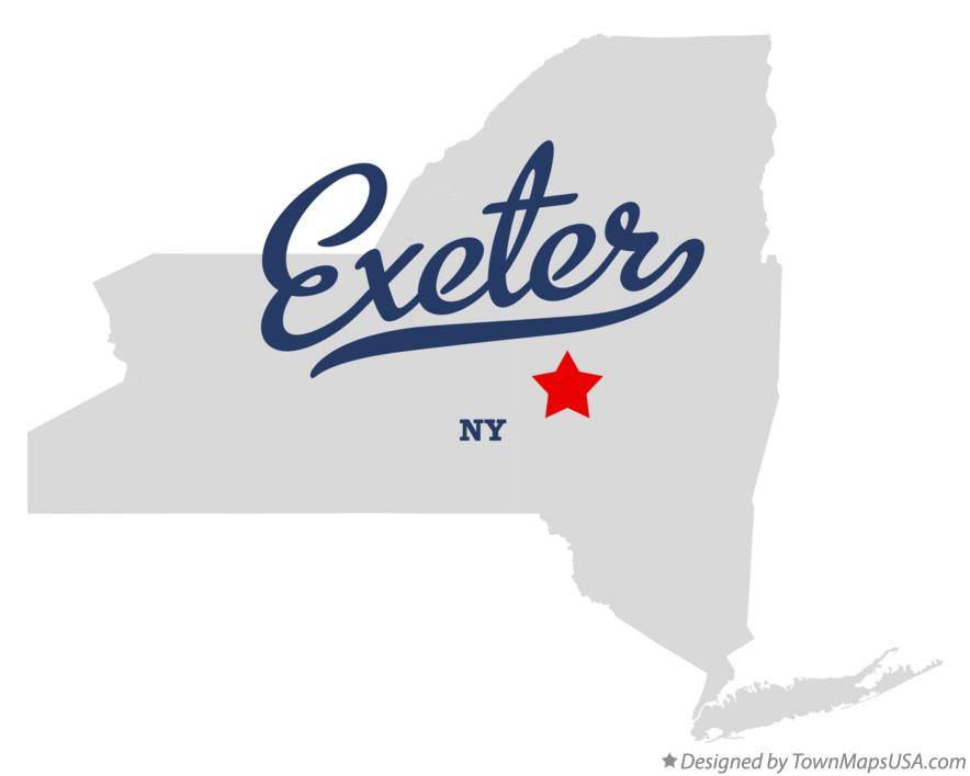 Map of Exeter New York NY