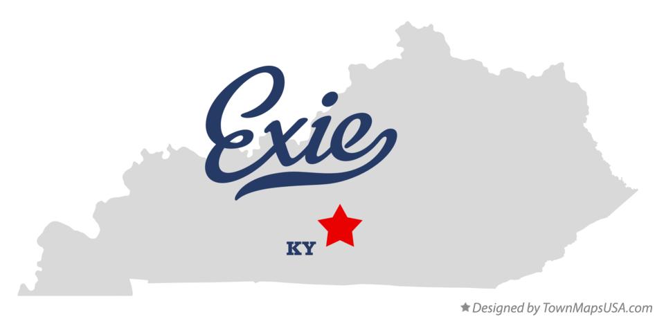 Map of Exie Kentucky KY