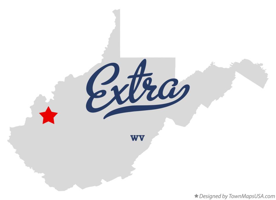 Map of Extra West Virginia WV