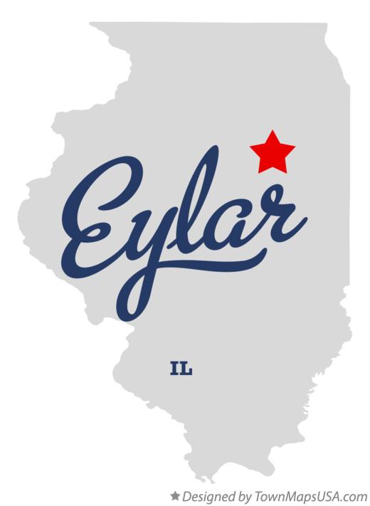 Map of Eylar Illinois IL
