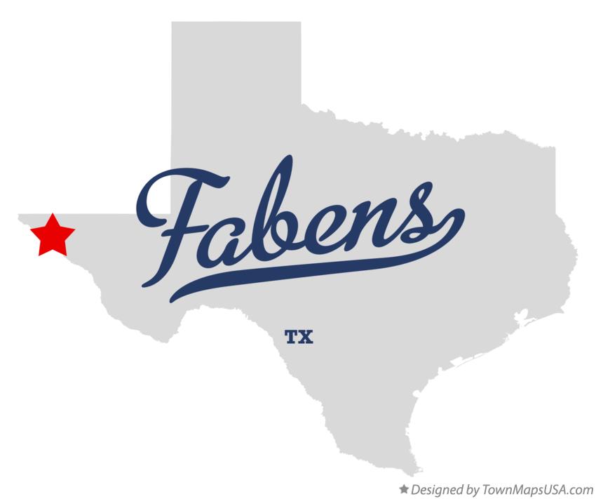 Map of Fabens Texas TX