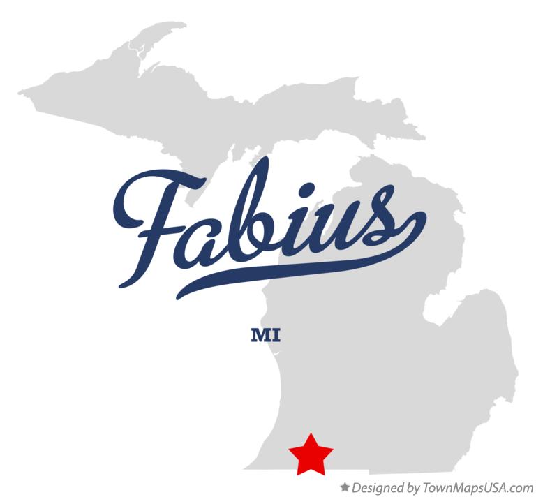 Map of Fabius Michigan MI