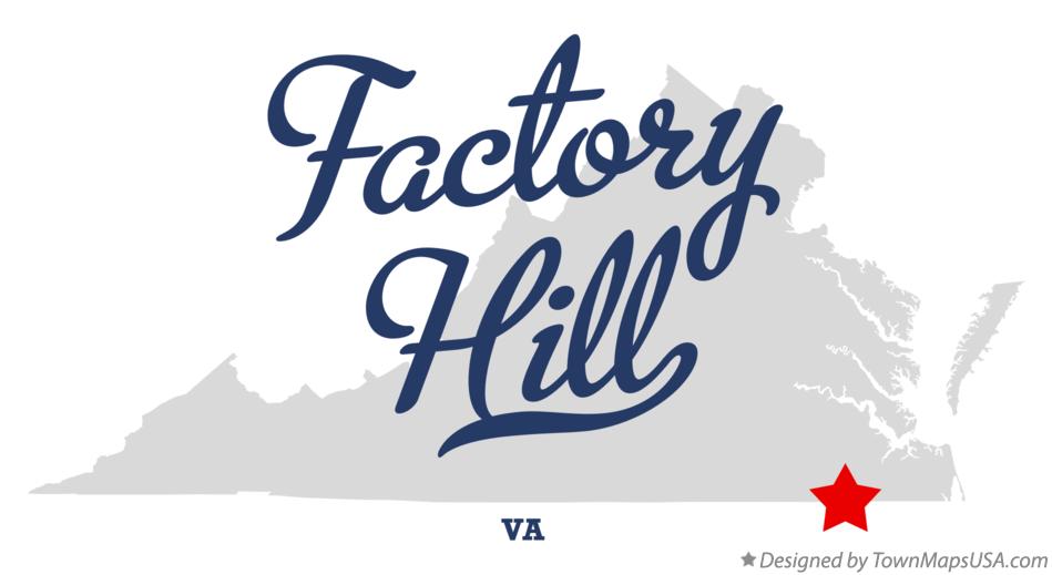 Map of Factory Hill Virginia VA