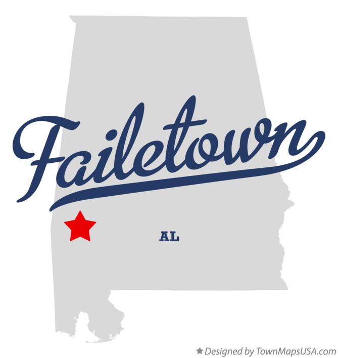 Map of Failetown Alabama AL