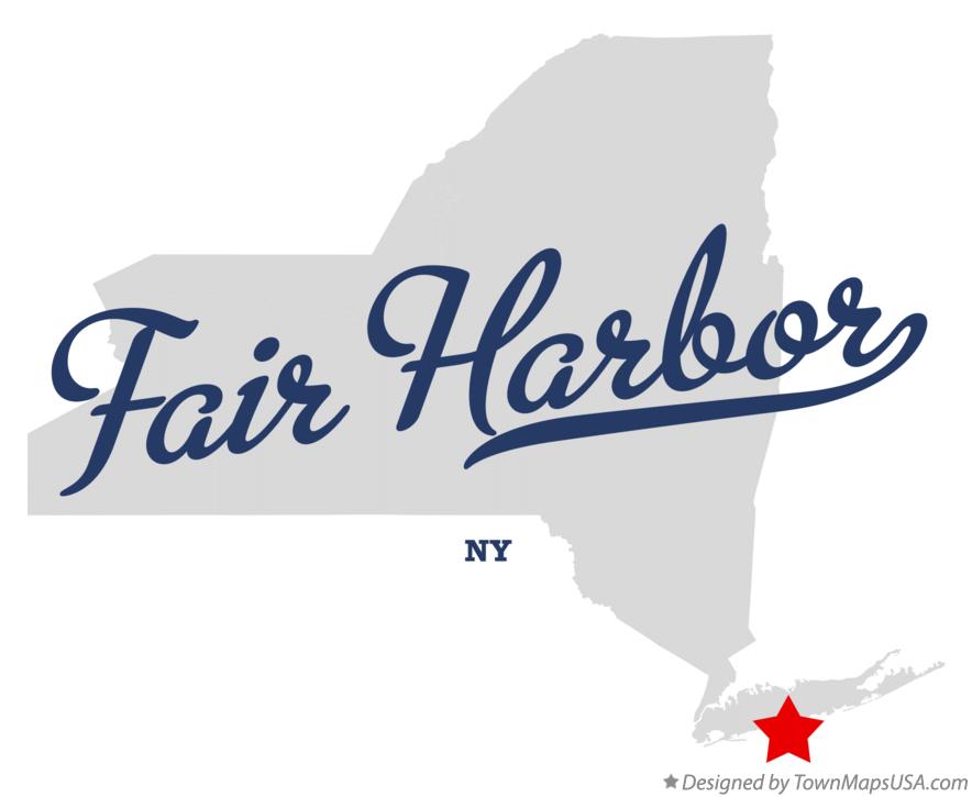 Map of Fair Harbor New York NY