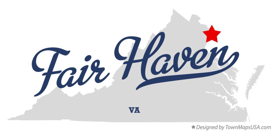 Map of Fair Haven Virginia VA
