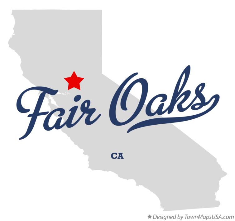 Map of Fair Oaks California CA