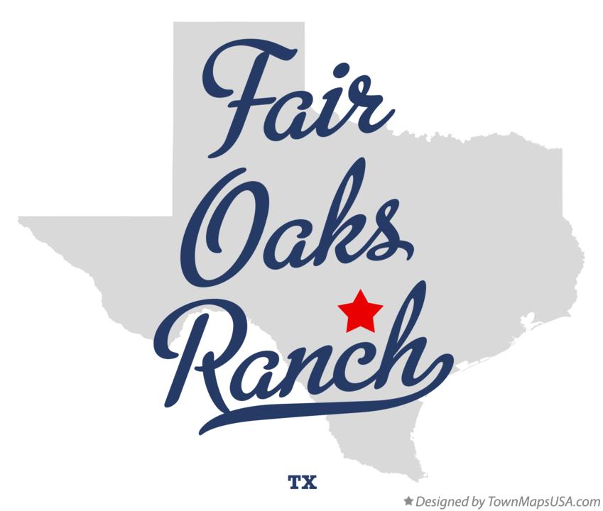 Map of Fair Oaks Ranch Texas TX