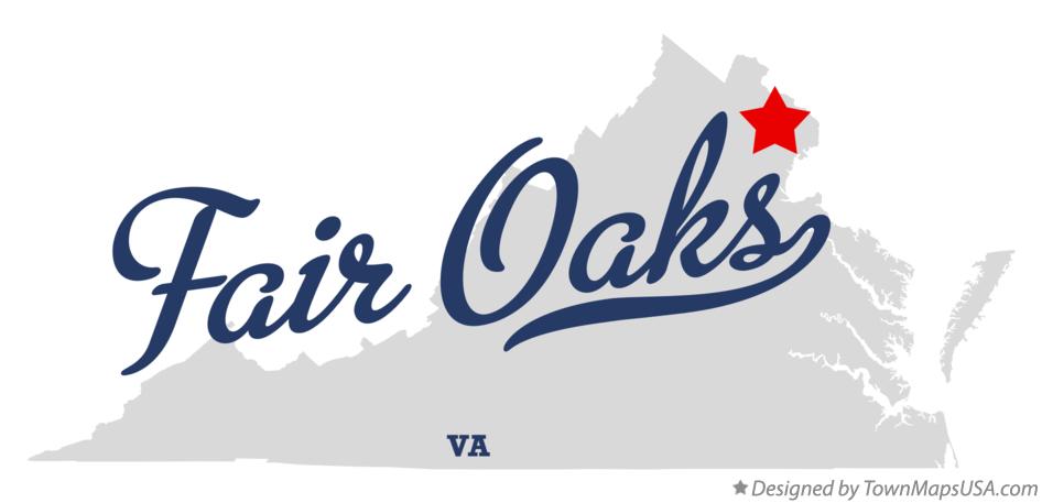 Map of Fair Oaks Virginia VA