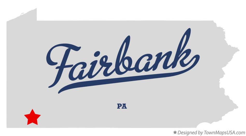 Map of Fairbank Pennsylvania PA