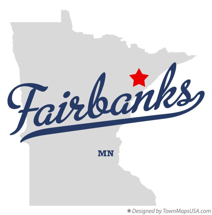 Map of Fairbanks Minnesota MN