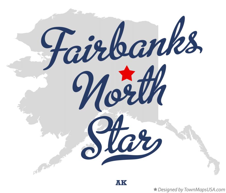 Map of Fairbanks North Star Alaska AK