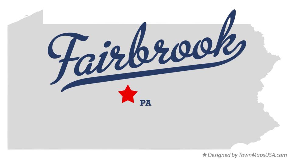 Map of Fairbrook Pennsylvania PA