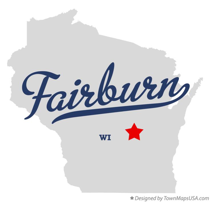 Map of Fairburn Wisconsin WI