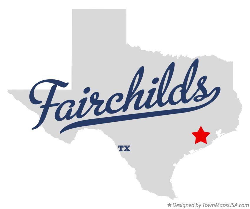 Map of Fairchilds Texas TX