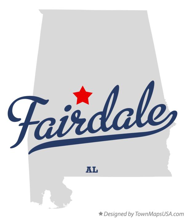 Map of Fairdale Alabama AL
