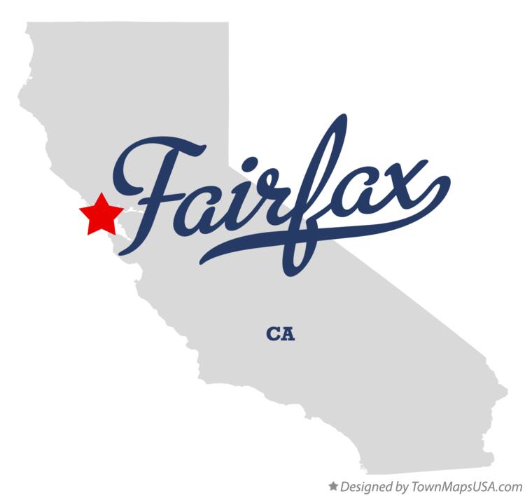 Map of Fairfax California CA