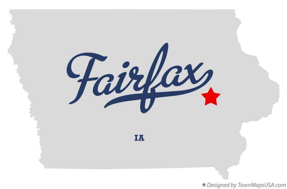 Map of Fairfax Iowa IA