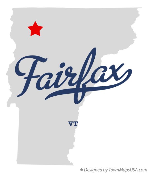 Map of Fairfax Vermont VT