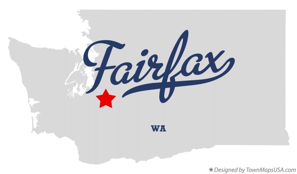 Map of Fairfax Washington WA