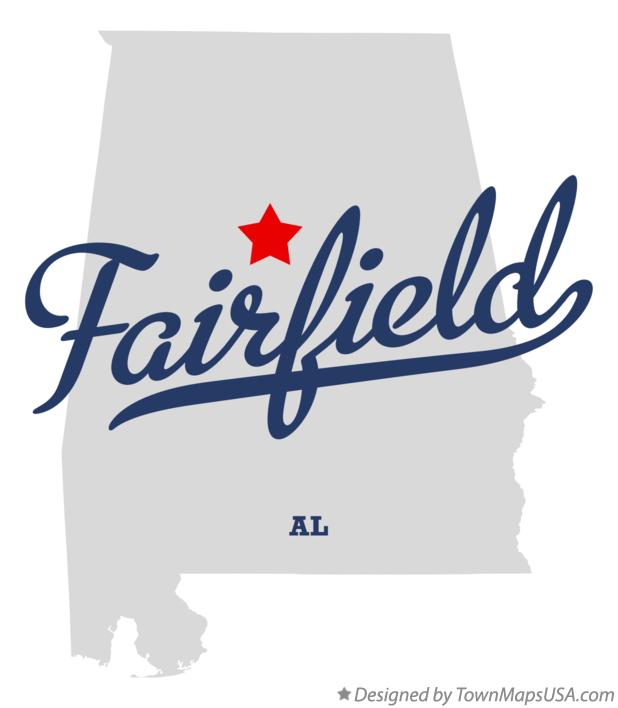 Map of Fairfield Alabama AL