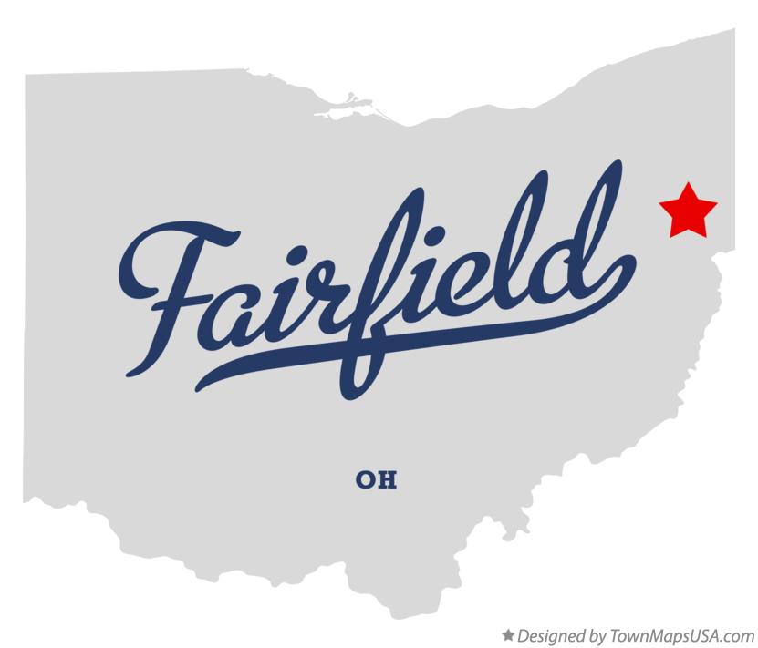 Map of Fairfield Ohio OH