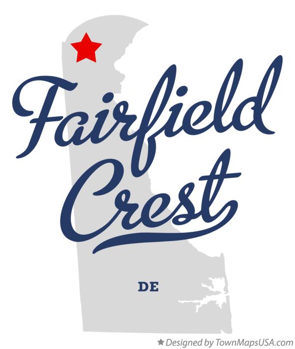Map of Fairfield Crest Delaware DE
