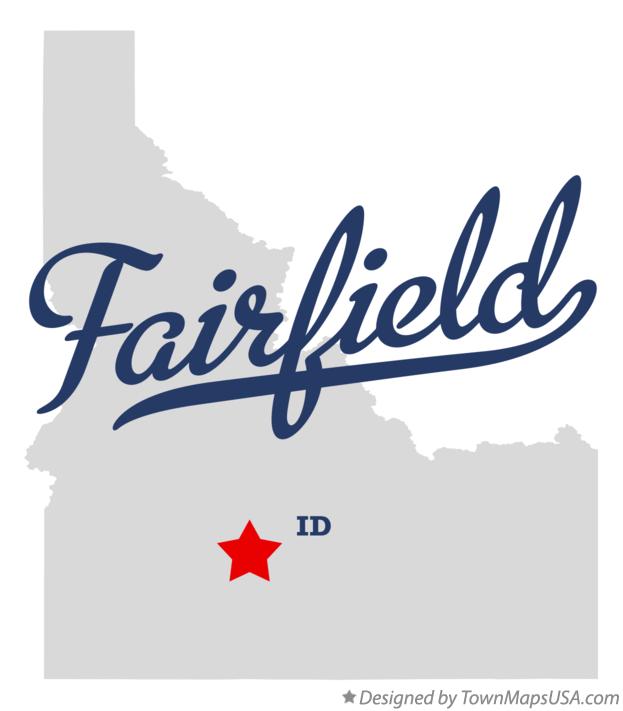 Map of Fairfield Idaho ID