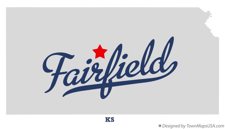 Map of Fairfield Kansas KS