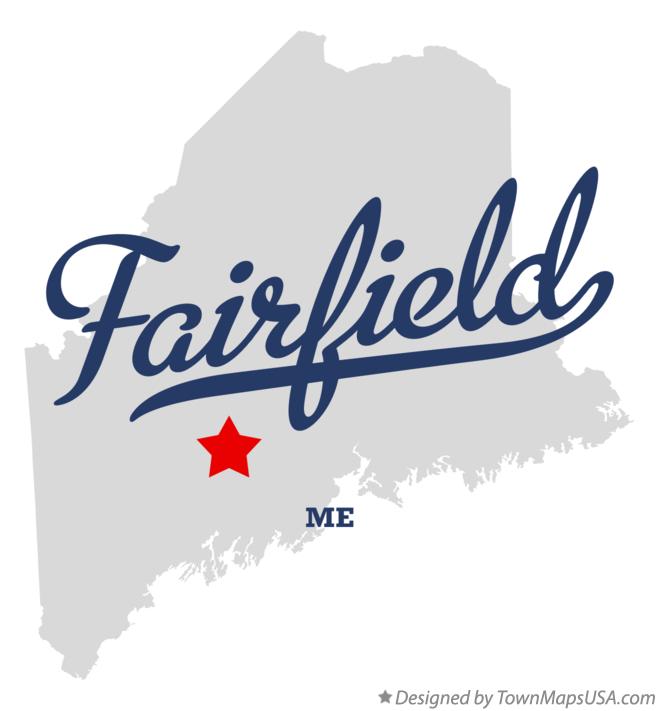 Map of Fairfield Maine ME