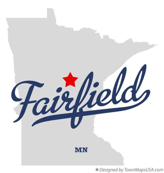 Map of Fairfield Minnesota MN