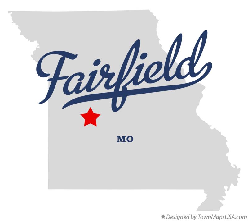 Map of Fairfield Missouri MO