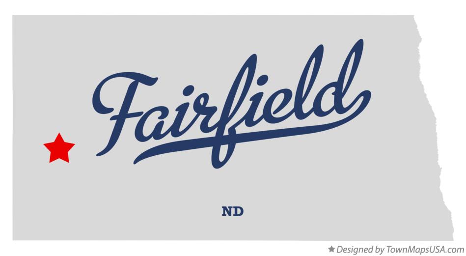 Map of Fairfield North Dakota ND