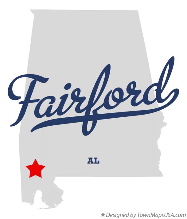 Map of Fairford Alabama AL