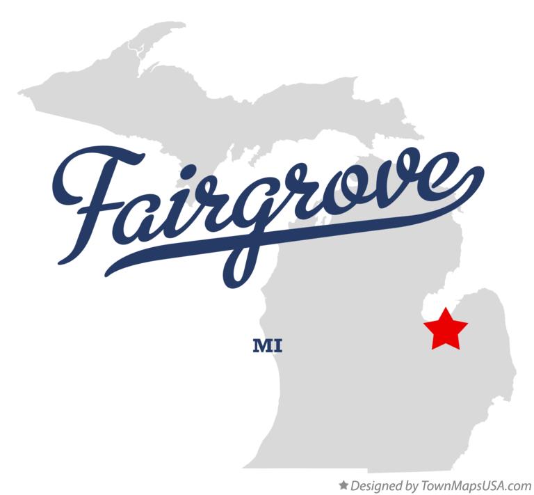 Map of Fairgrove Michigan MI