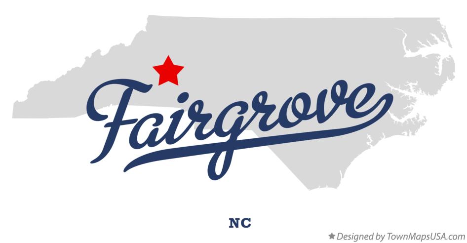 Map of Fairgrove North Carolina NC