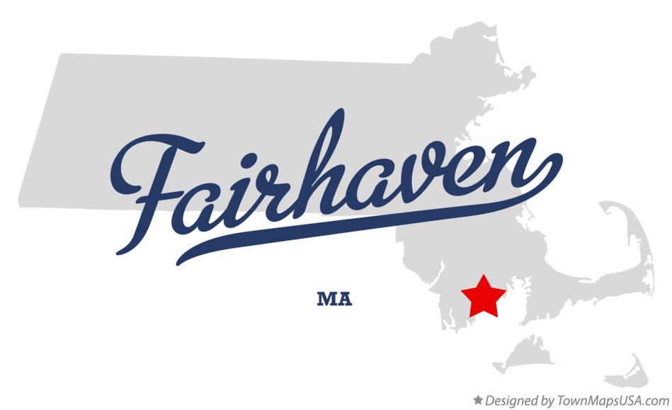 Map of Fairhaven Massachusetts MA