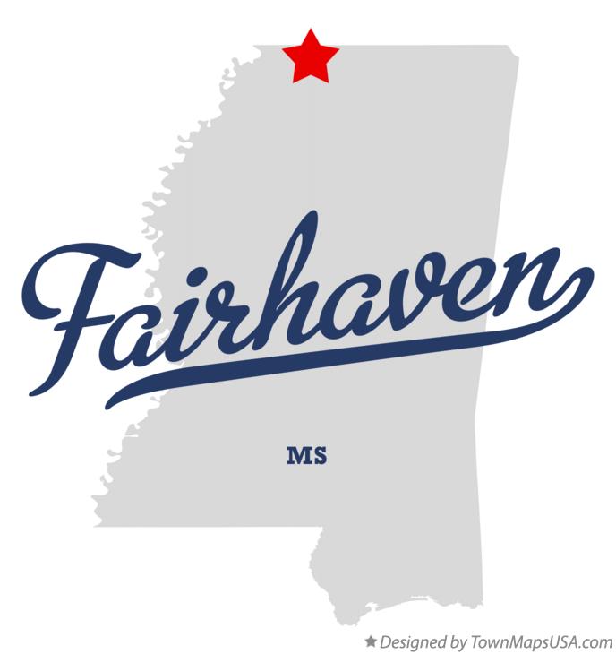 Map of Fairhaven Mississippi MS