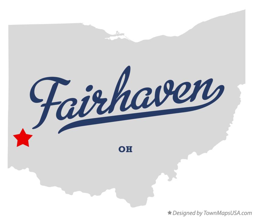 Map of Fairhaven Ohio OH