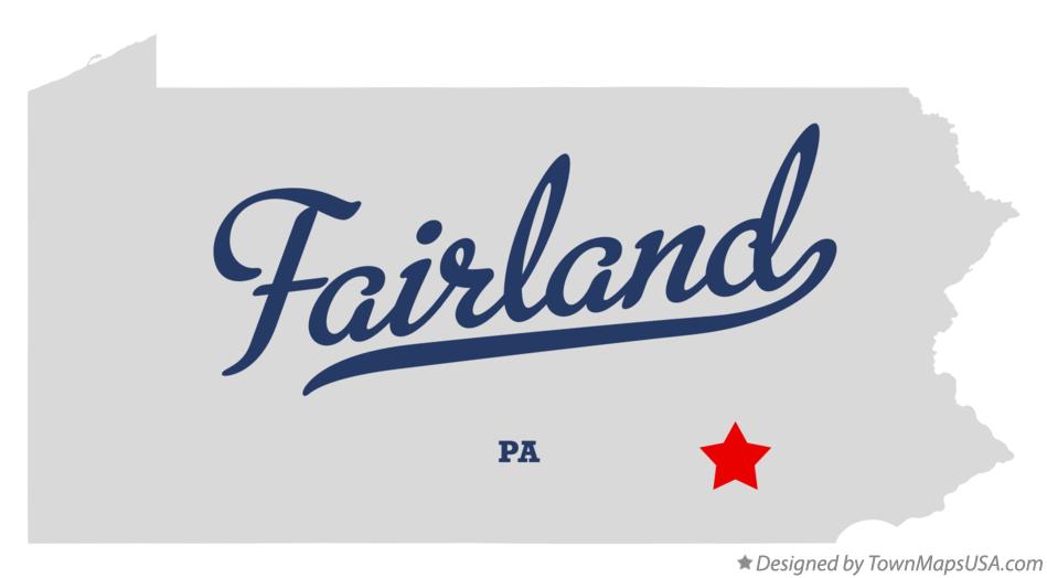 Map of Fairland Pennsylvania PA